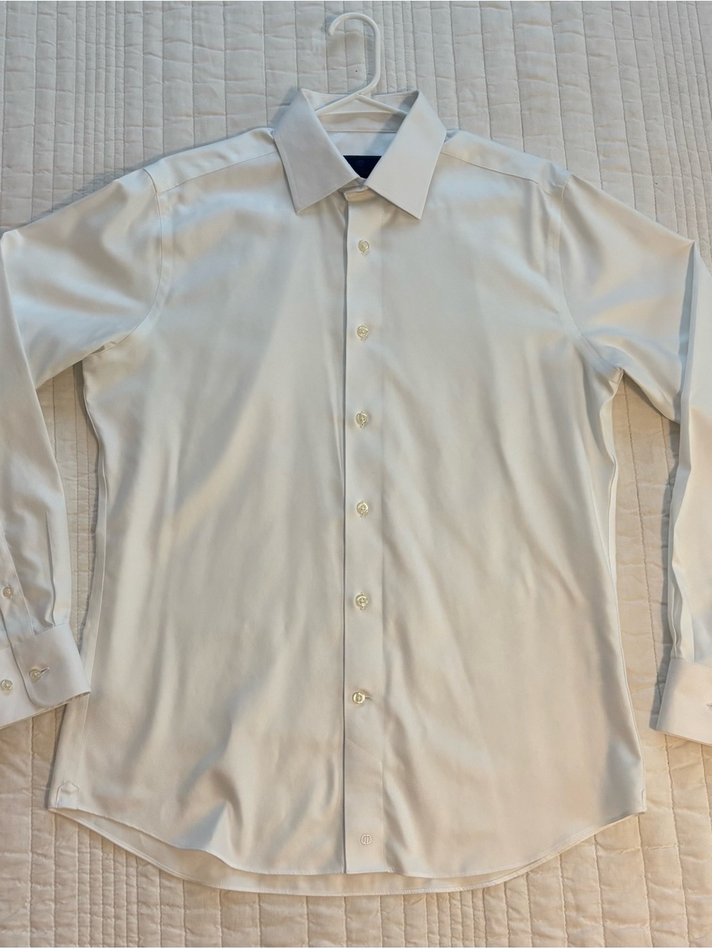 David Donahue Classic White Dress Shirt neck size 16